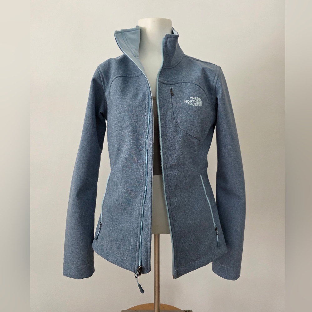 The North Face Women's Light Blue Fleece Jacket Size S/P